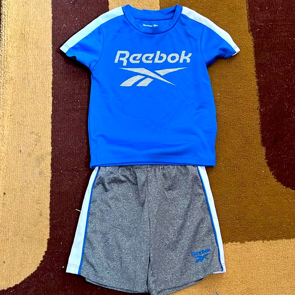 Reebok Boys' Active Shorts Set - 2 Pack Performance Dry Fit T-Shirt and Gym